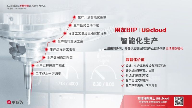 賦能“中國智造”，用友U9 cloud智能工廠建設(shè)